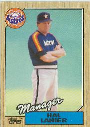 1987 Topps Baseball Cards      343     Hal Lanier MG
